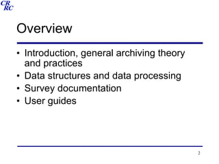 Data Archiving and Processing | PPT