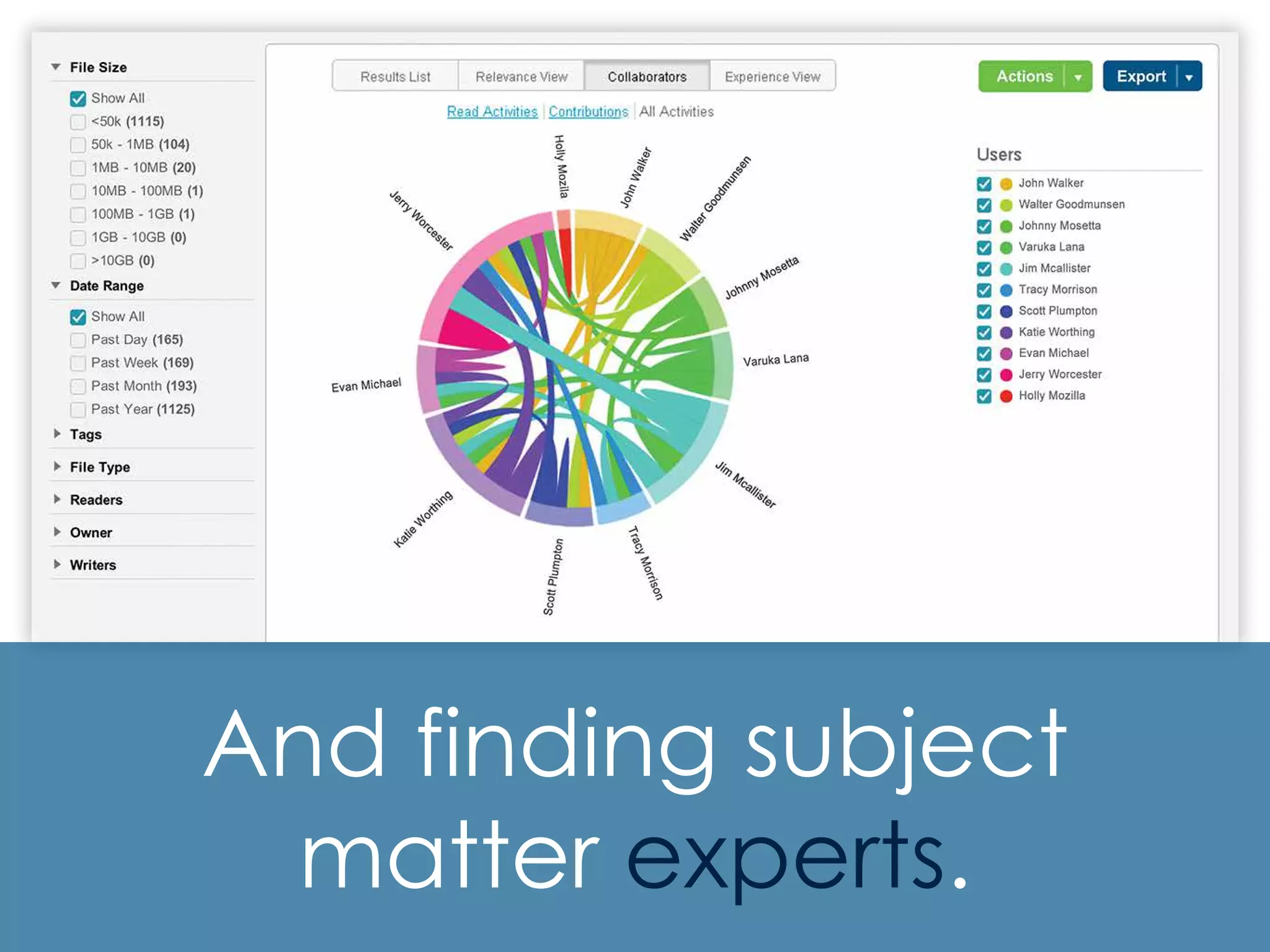 And finding subject
matter experts.