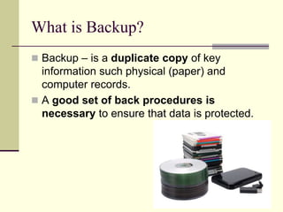 Data backup and disaster recovery | PPTX
