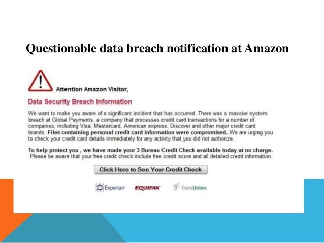 Beware Of Fake Amazon Data Breach Phishing Message