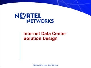 Internet Data Center Solution Design 