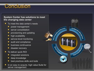 Data Center Optimization With Microsoft System Center Son Vu | PPT