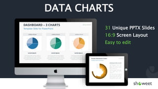 DATA CHARTS
31 Unique PPTX Slides
16:9 Screen Layout
Easy to edit
 