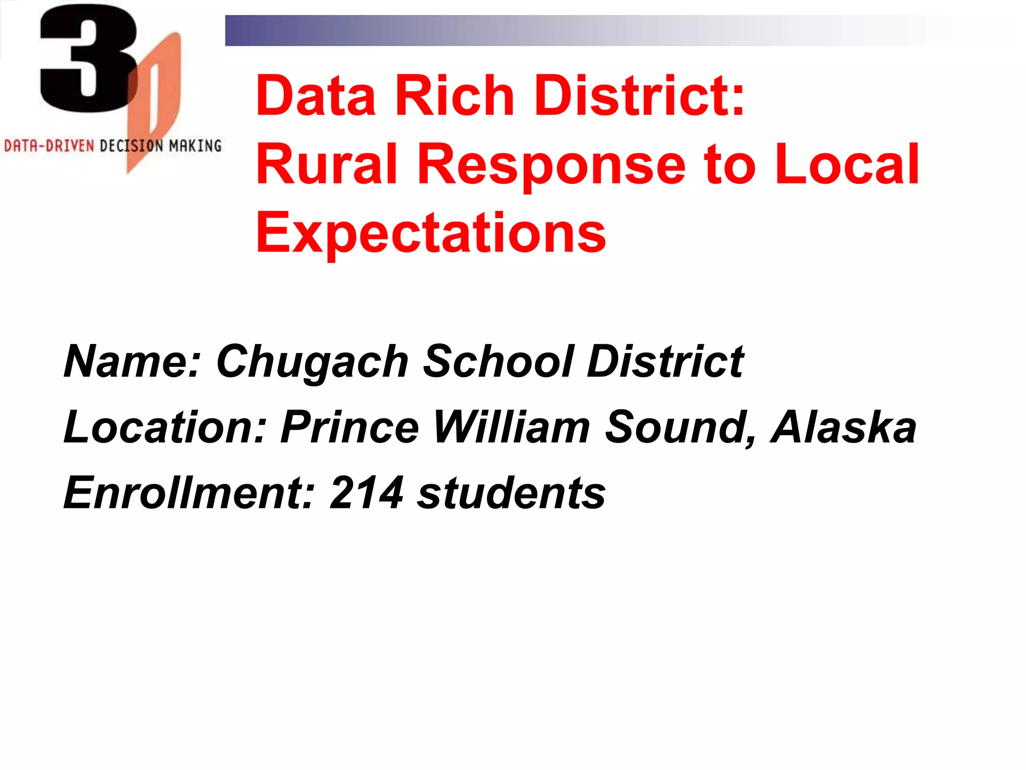 Vision to Know and DoThe Power of Data as a Tool inEducational Decision MakingHighlights school districts using data analysis systems to improve student outcomes