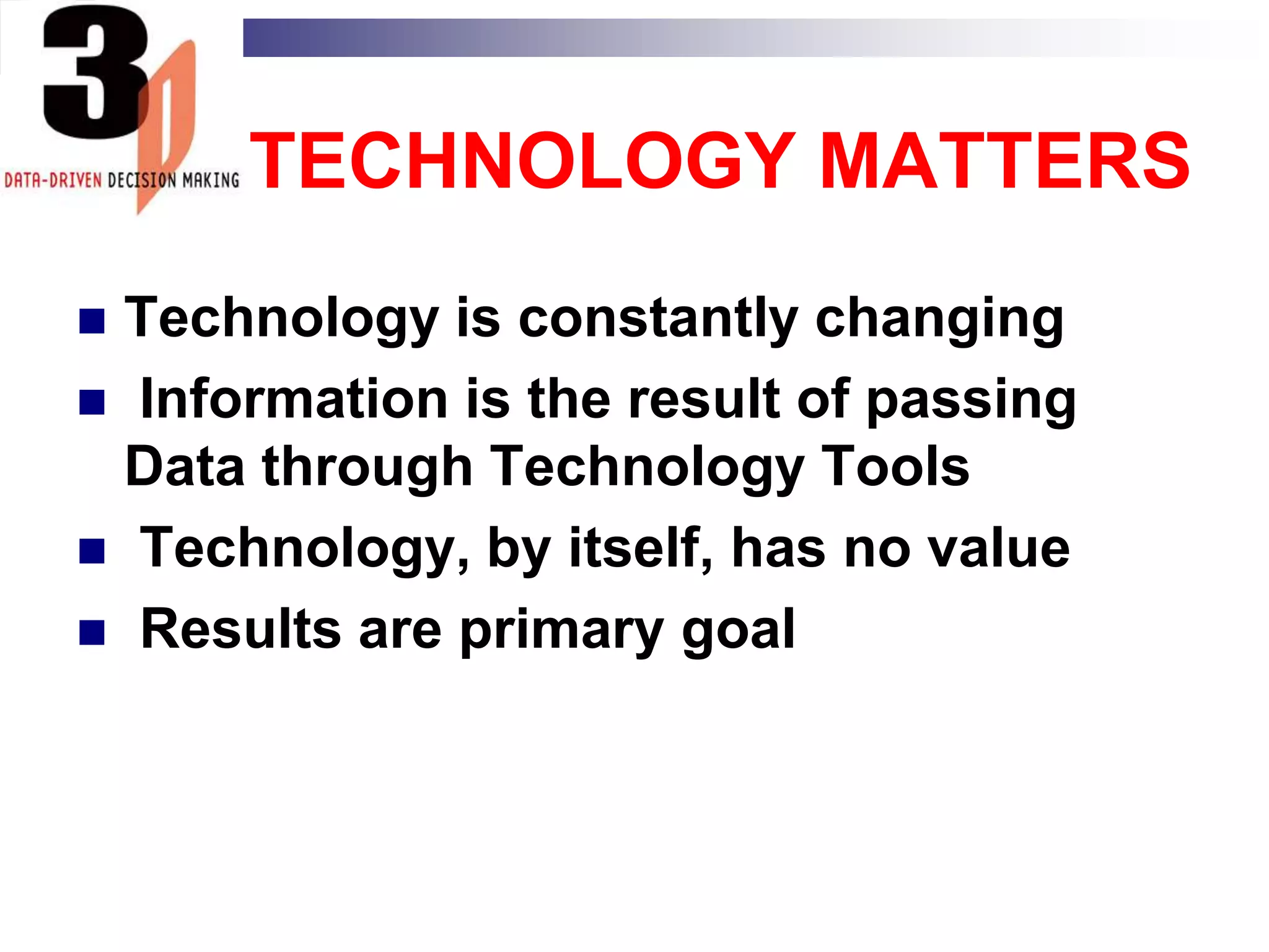 Data Rich Districts:Lessons LearnedIt takes time.