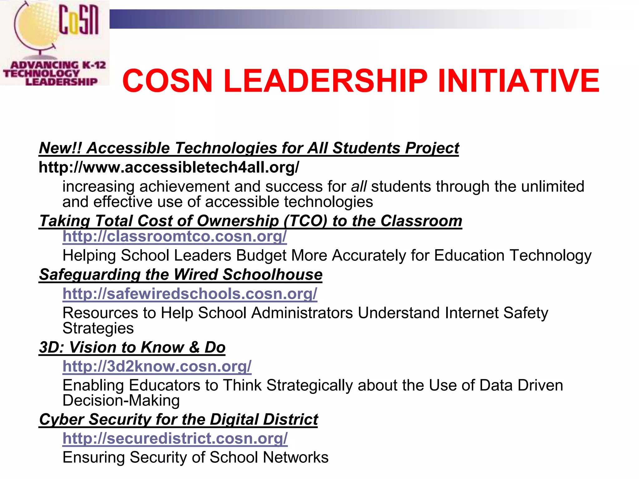 Are the technical and human support tools in place to move data from warehouse to schoolhouse?