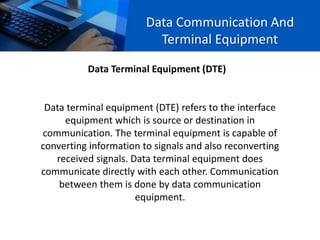 Data-Communication-Concept, DCE and DTE | PPTX