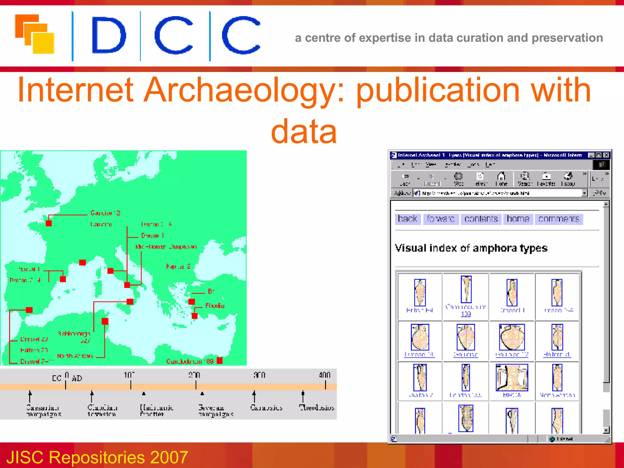 Internet Archaeology: publication with data 