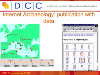 Internet Archaeology: publication with data 