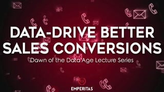 Dawn of the Data Age Lecture Series
Interpreting Data Like a Pro
 