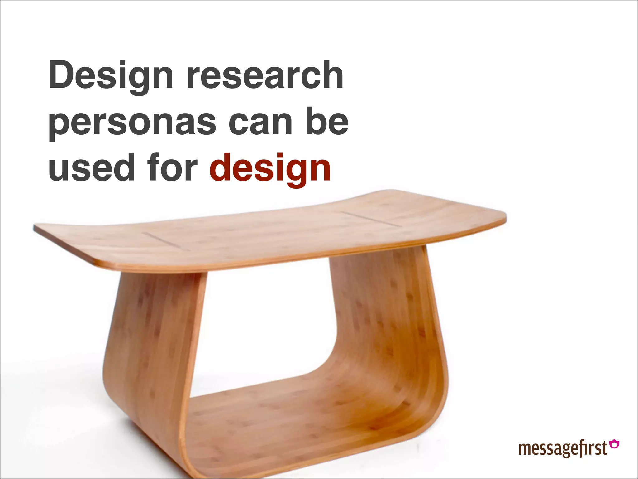 Data Driven Design Research Personas