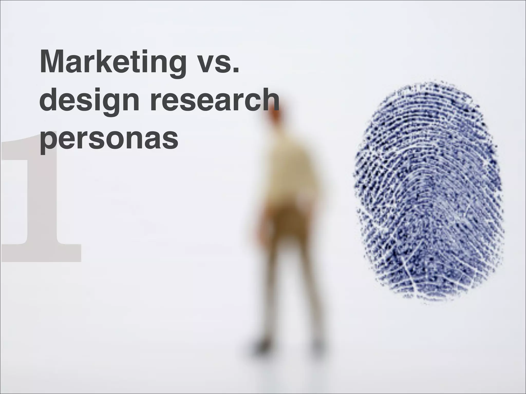 Data Driven Design Research Personas