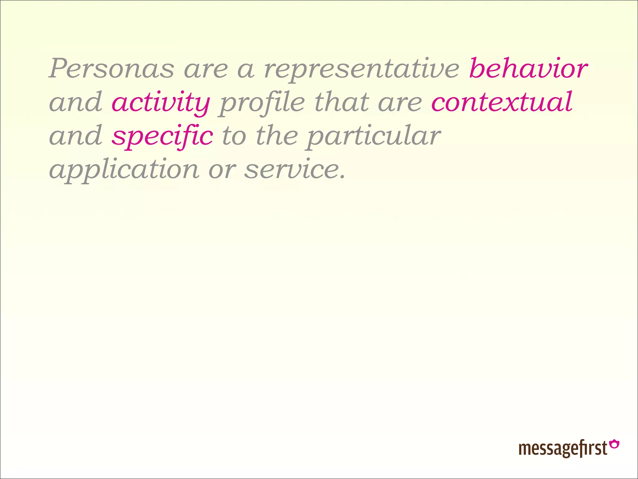 Data Driven Design Research Personas