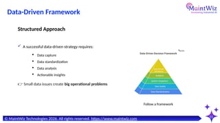 Transforming Maintenance with Data-Driven Strategies for Operational ...