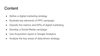 Data Driven Digital Marketing Strategy 
