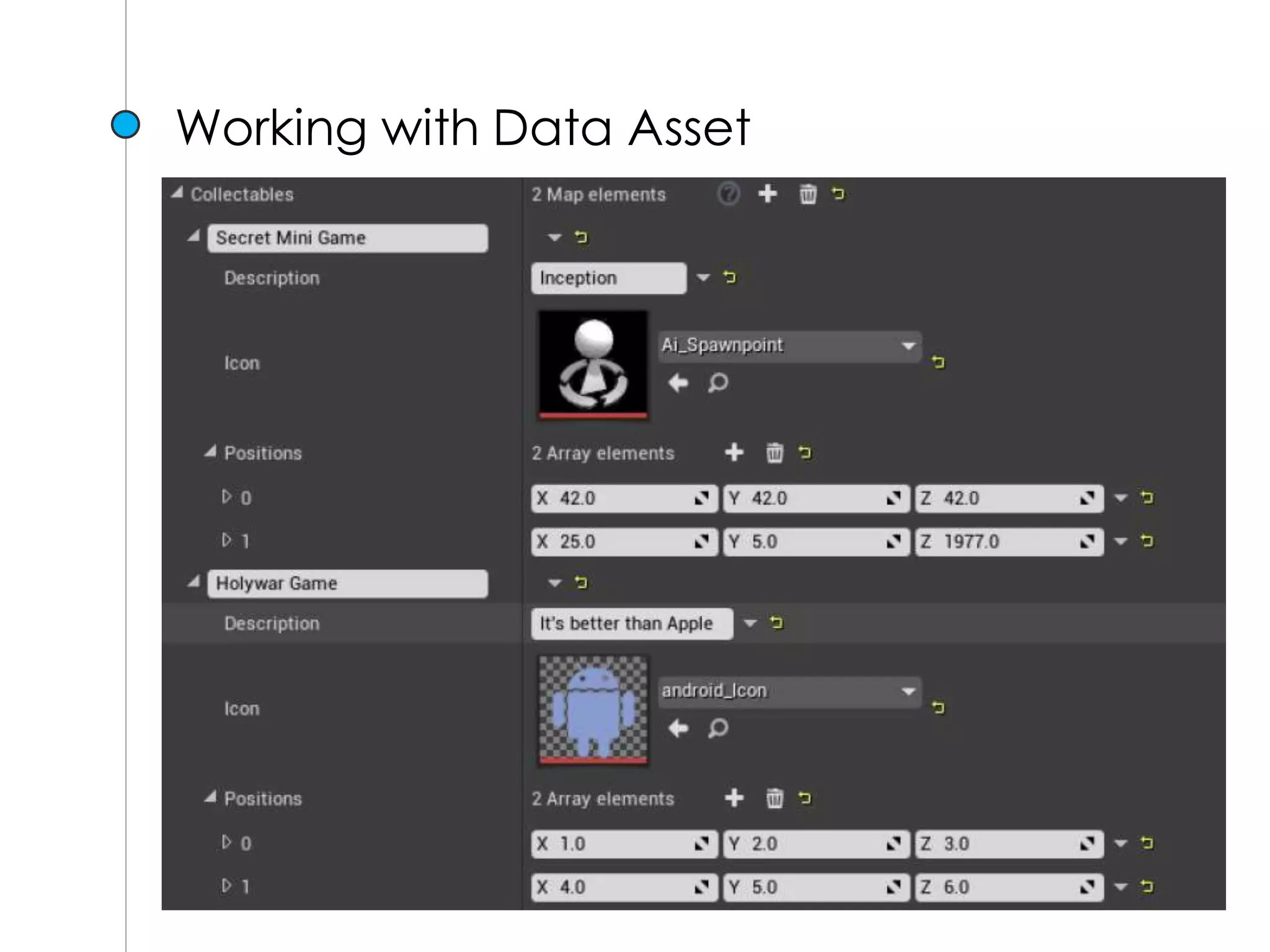 Working with Data Asset
 