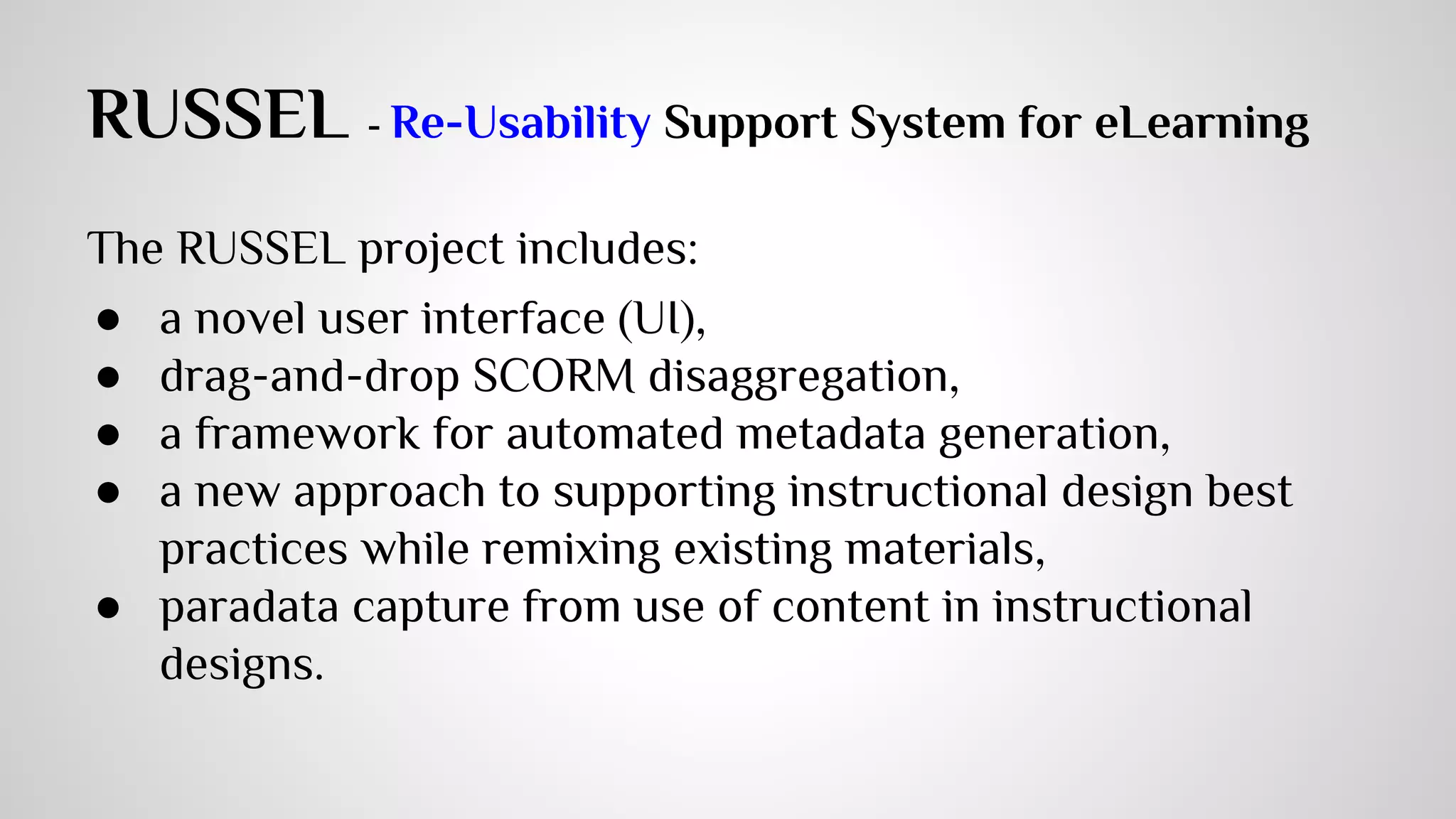 Learning Registry 
- Social Network sharing metadata and paradata of Learning Resources 
Make contributing 
as easy as possible ! 
 