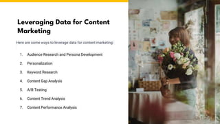 Data-Driven Marketing Using Analytics to Make Informed Decisions | PPTX