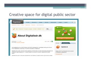 Creative space for digital public sector
 