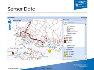 Sensor Data
2 September 2015 UBDC Seminar 21
 