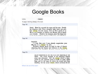 weather, location, time help find relevant information too 