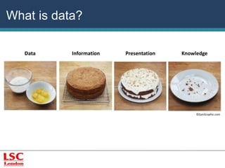 What is data? 
Data Information Presentation Knowledge 
©EpicGraphic.com 
 