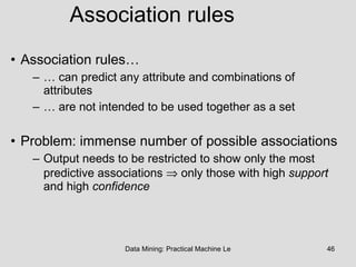 Data Mining: Practical Machine Learning Tools and Techniques ... | PPT