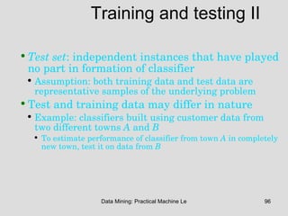 Data Mining: Practical Machine Learning Tools and Techniques ... | PPT