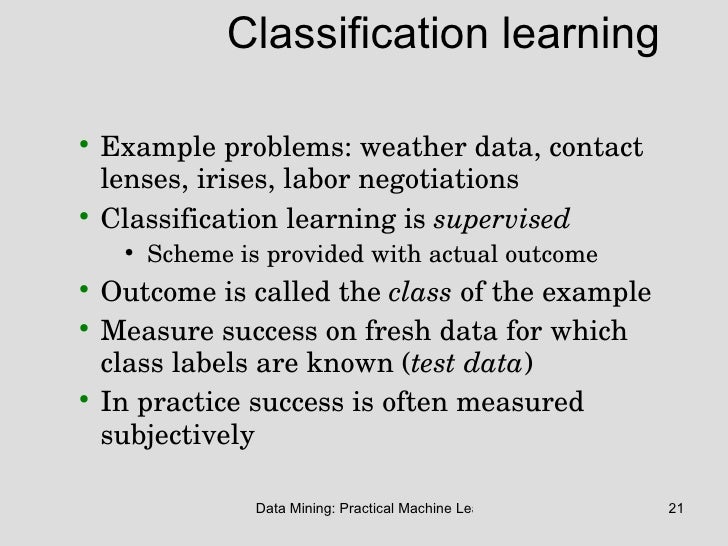 Data Mining Practical Machine Learning Tools and