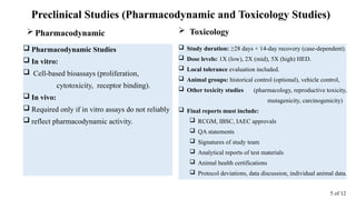 Comprehensive Data Requirements for Preclinical and Clinical Trials of ...