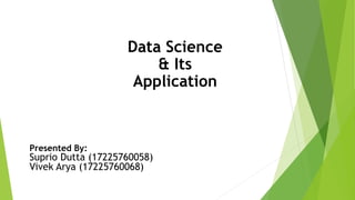 Data science and its application | PPTX