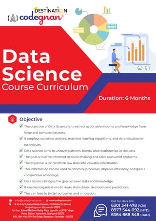Codegnan- Data Science training in Hyderabad (curriculum)
