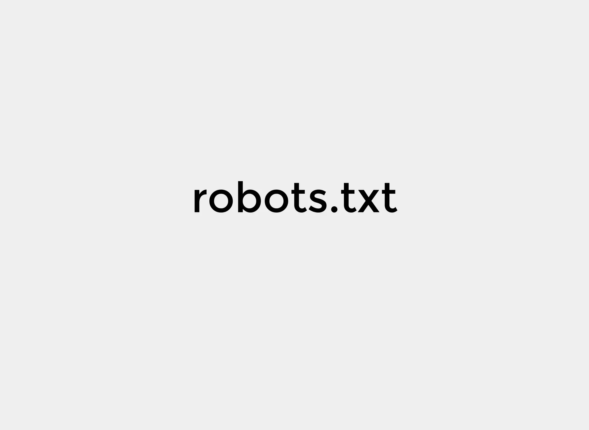 robots.txt
 