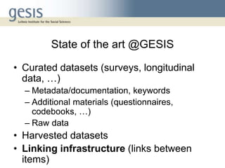 Searching beyond datasets in the Social Sciences | PPT