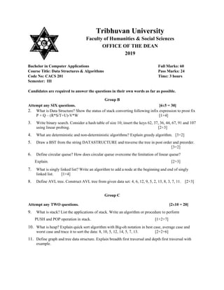 Data-Structure-Algorithms-.docx | Programming Languages | Computing