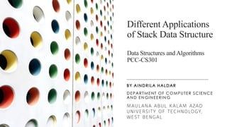 Different Applications of Stack Data Structure | PDF