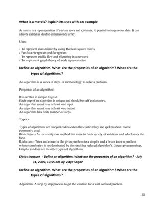 Data structure-questions | DOC