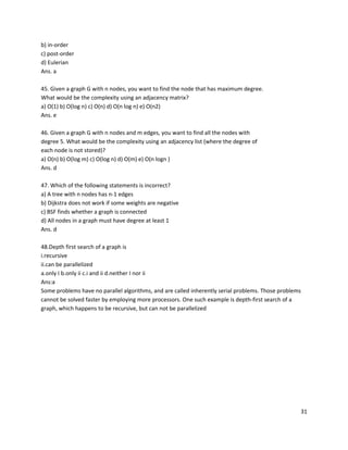 Data structure-questions | DOC | Databases | Computer Software and ...