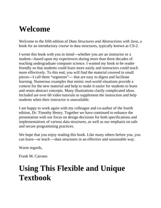 Data Structures and Abstractions with Java 5th Edition Carrano ...