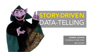 DONNA LICHAW .
DONNALICHAW.COM .
@DLICHAW .
STORY-DRIVEN
DATA-TELLING
 