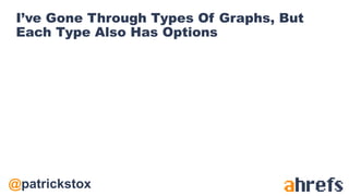 @patrickstox
I’ve Gone Through Types Of Graphs, But
Each Type Also Has Options
 