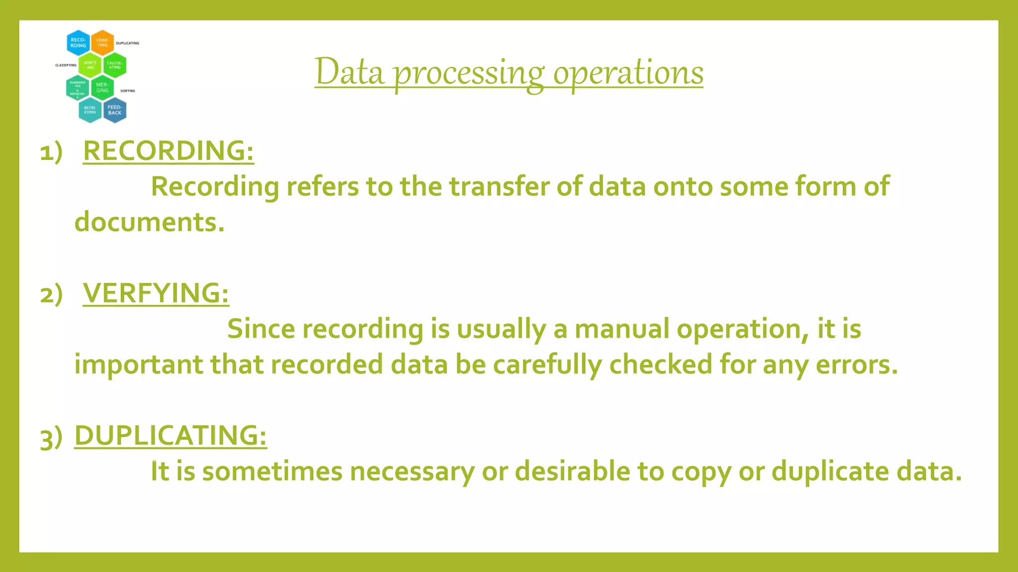 Data What is Data.. - Computer E Learning | PPT