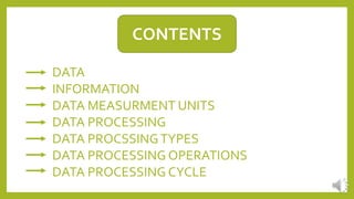 Data What is Data.. - Computer E Learning | PPT