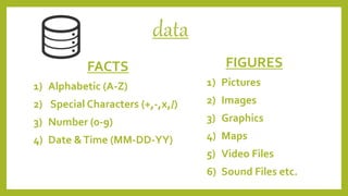 Data What is Data.. - Computer E Learning | PPT