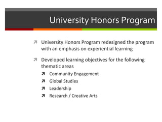 Leadership objectives in use