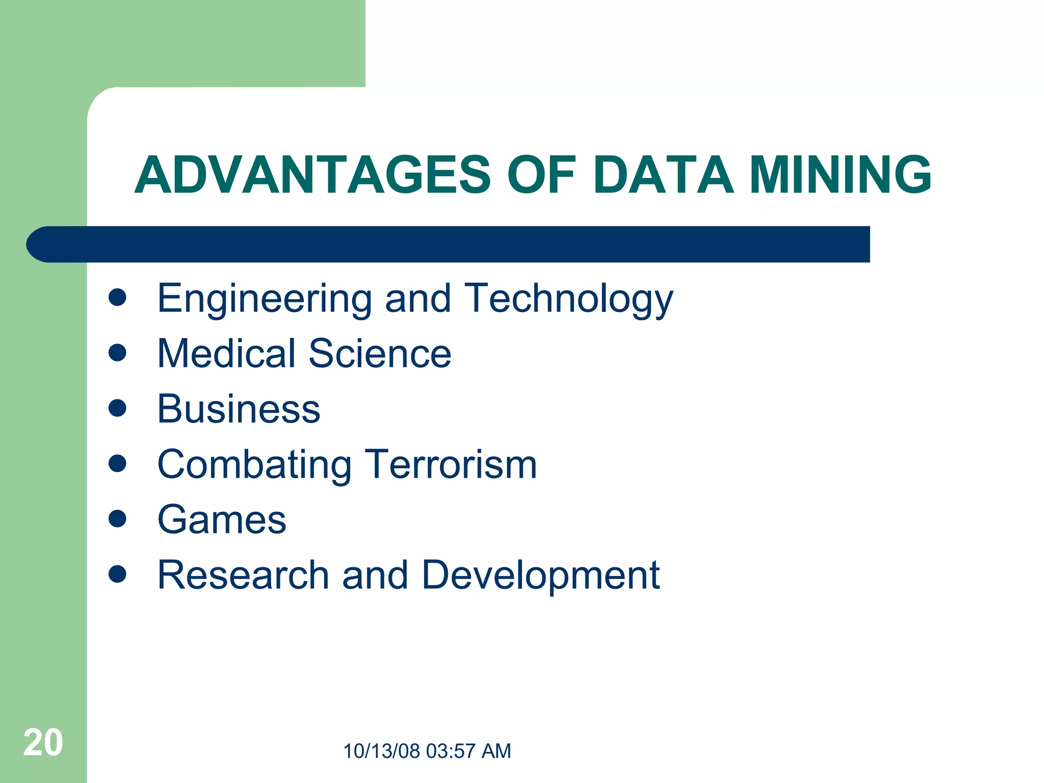 DATA WAREHOUSING AND DATA MINING | PPT