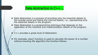 DATA ABSTRACTION.pptx | Computing | Technology & Computing