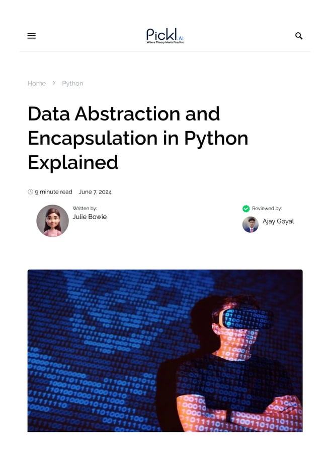 Understanding Data Abstraction and Encapsulation in Python | PDF ...
