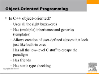 Data abstraction and object orientation | PPT