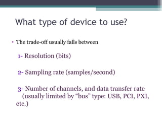 Data Acquisition System and Data loggers | PPT